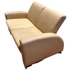 Postmoderner dänischer Loveseat aus Ekornes-Leder