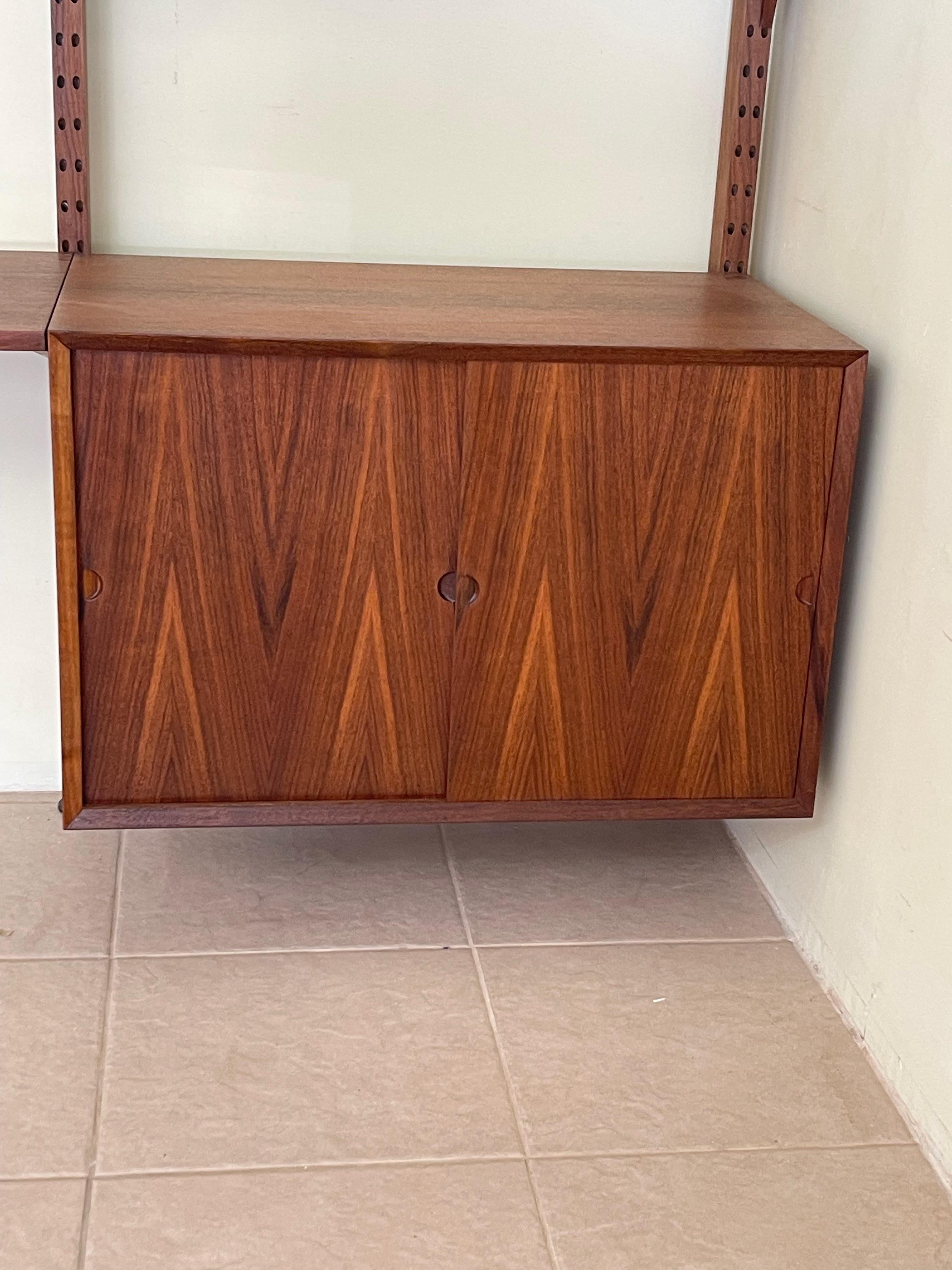 Mid-Century Modern Danish Modern Poul Cadovius Cado Tension Pole Floating Wall Unit Room Divider