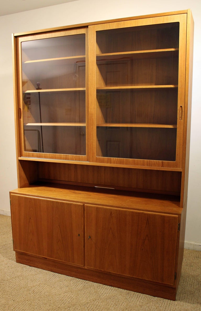 Danish Modern Poul Hundevad HU Teak China Hutch at 1stDibs