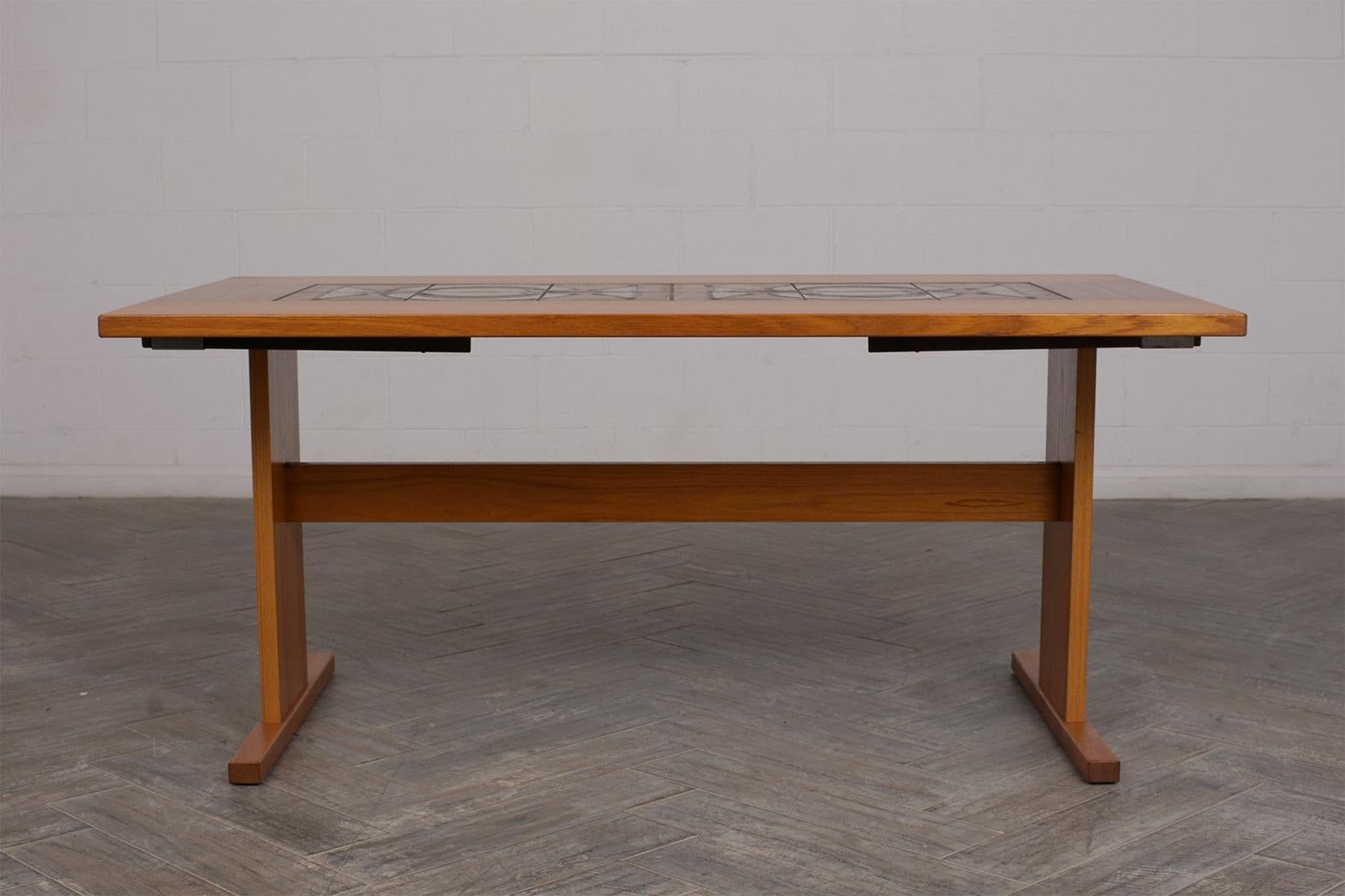 Hand-Crafted Modern Danish Dining Table by Poulsen for Gangsø Møbler 