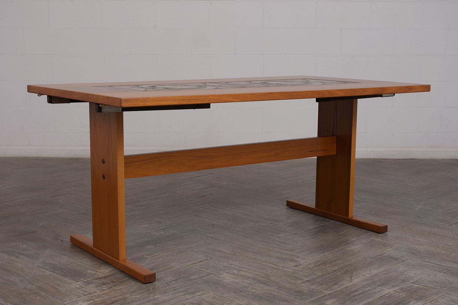 Modern Danish Dining Table by Poulsen for Gangsø Møbler  In Good Condition In Los Angeles, CA