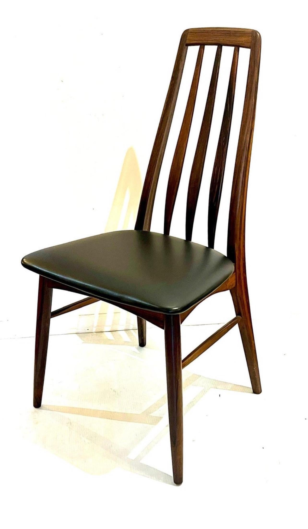 20th Century Danish Modern Rare Dining Chair in Rosewood Model Eva 2 Avail. by Niels Koefoed For Sale
