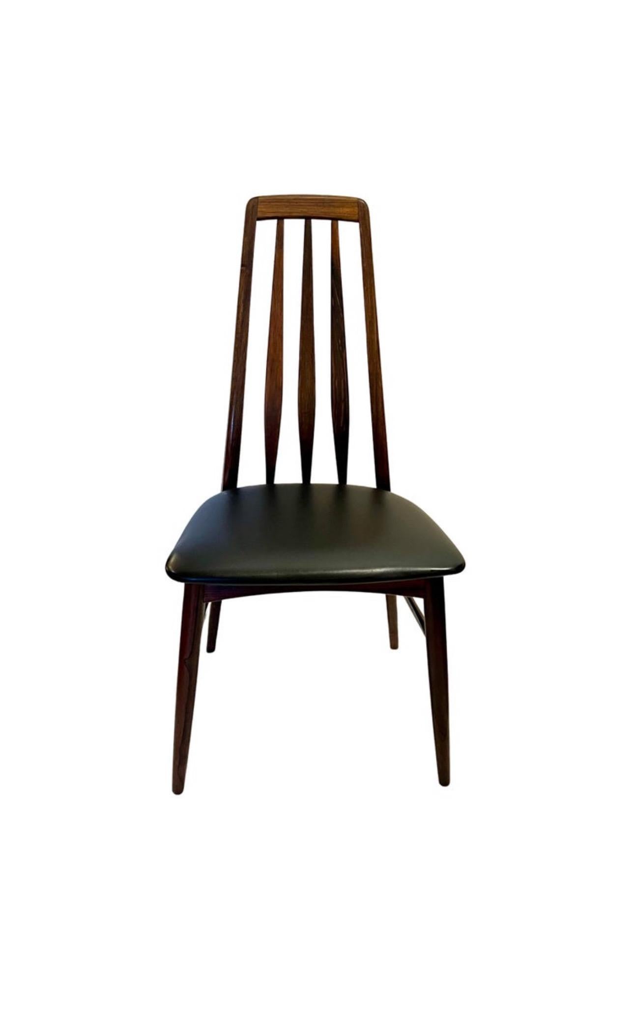 Danish Modern Rare Dining Chair in Rosewood Model Eva 2 Avail. by Niels Koefoed For Sale 1
