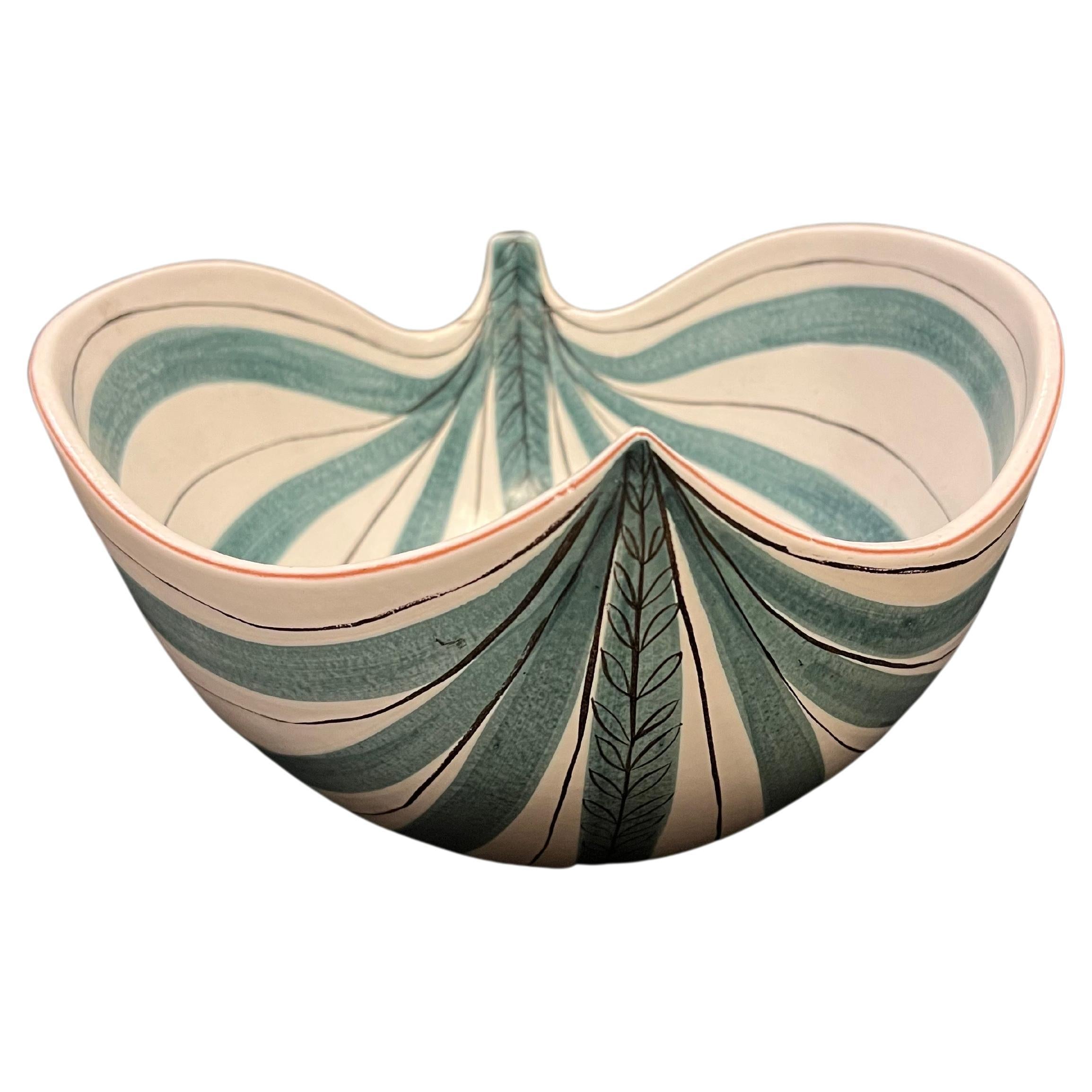 Svedese Rara ciotola in maiolica danese moderna Stig Lindberg per lo Studio A Gustavsberg in vendita