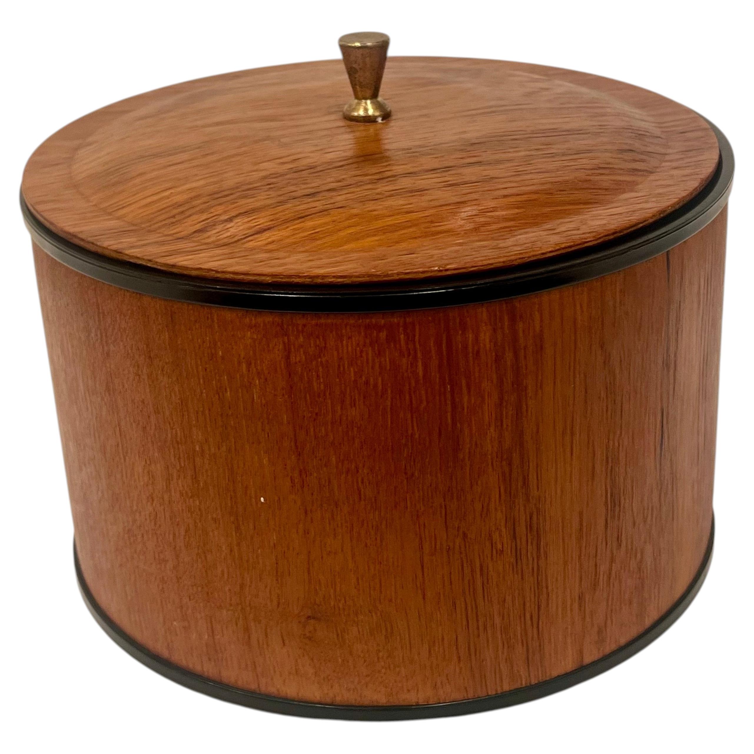 Danish Modern Rare Teak Ice Bucket by Niels Prahm