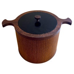 Dänischer moderner seltener Eiskübel aus Wengeholz von Skjode Skjern, Dänemark