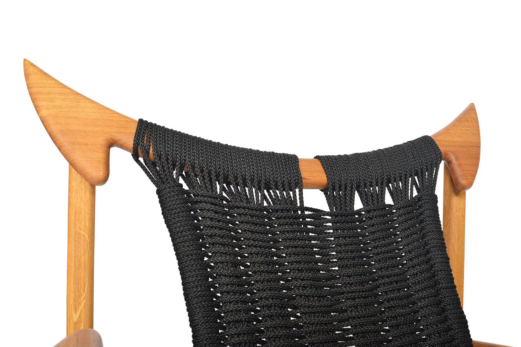 Scandinave moderne Fauteuil de salon moderne danois en chêne récupéré MG32 de Martin Godsk