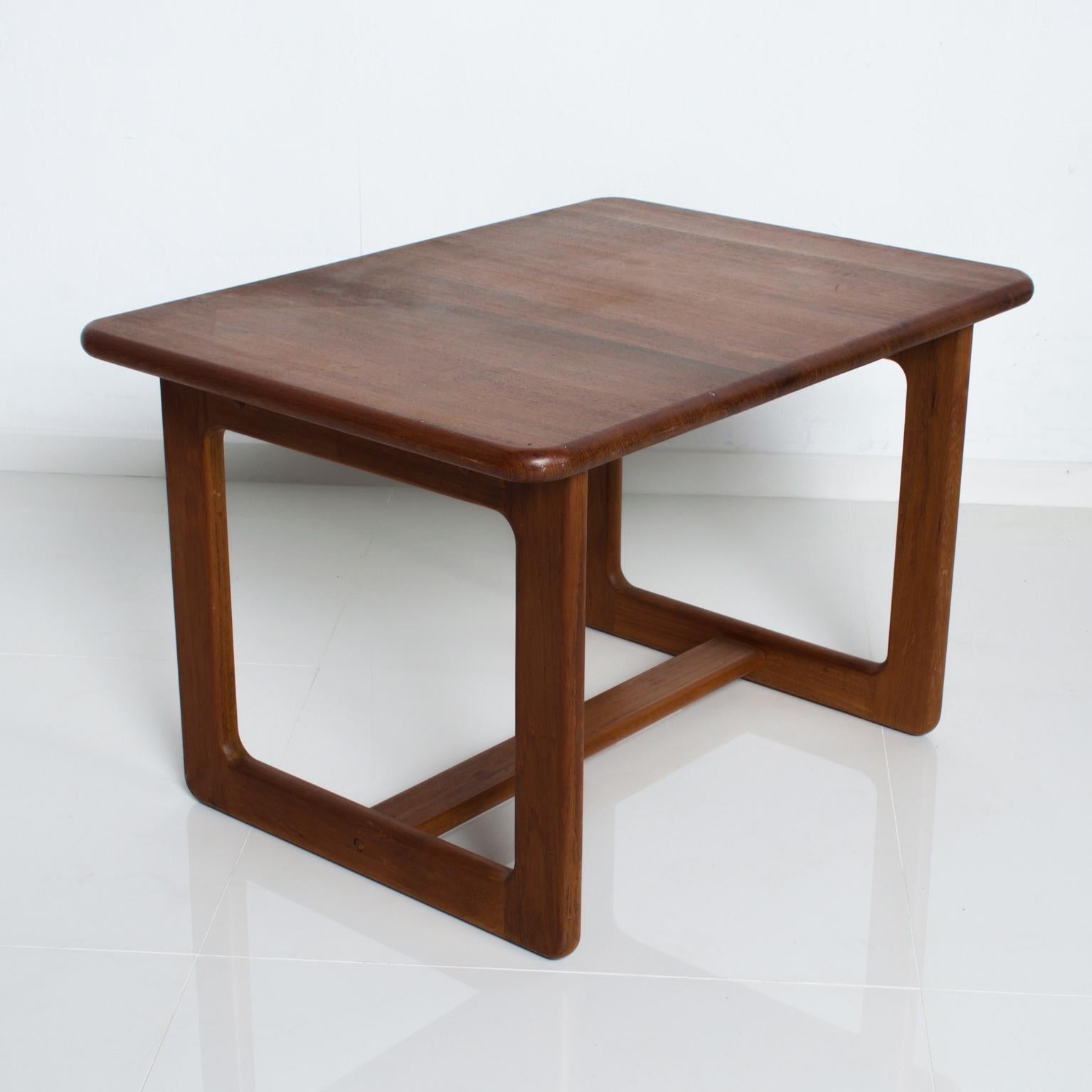 Late 20th Century After Finn Juhl France & Son Organic Modern Side Tables Solid Teakwood Denmark 