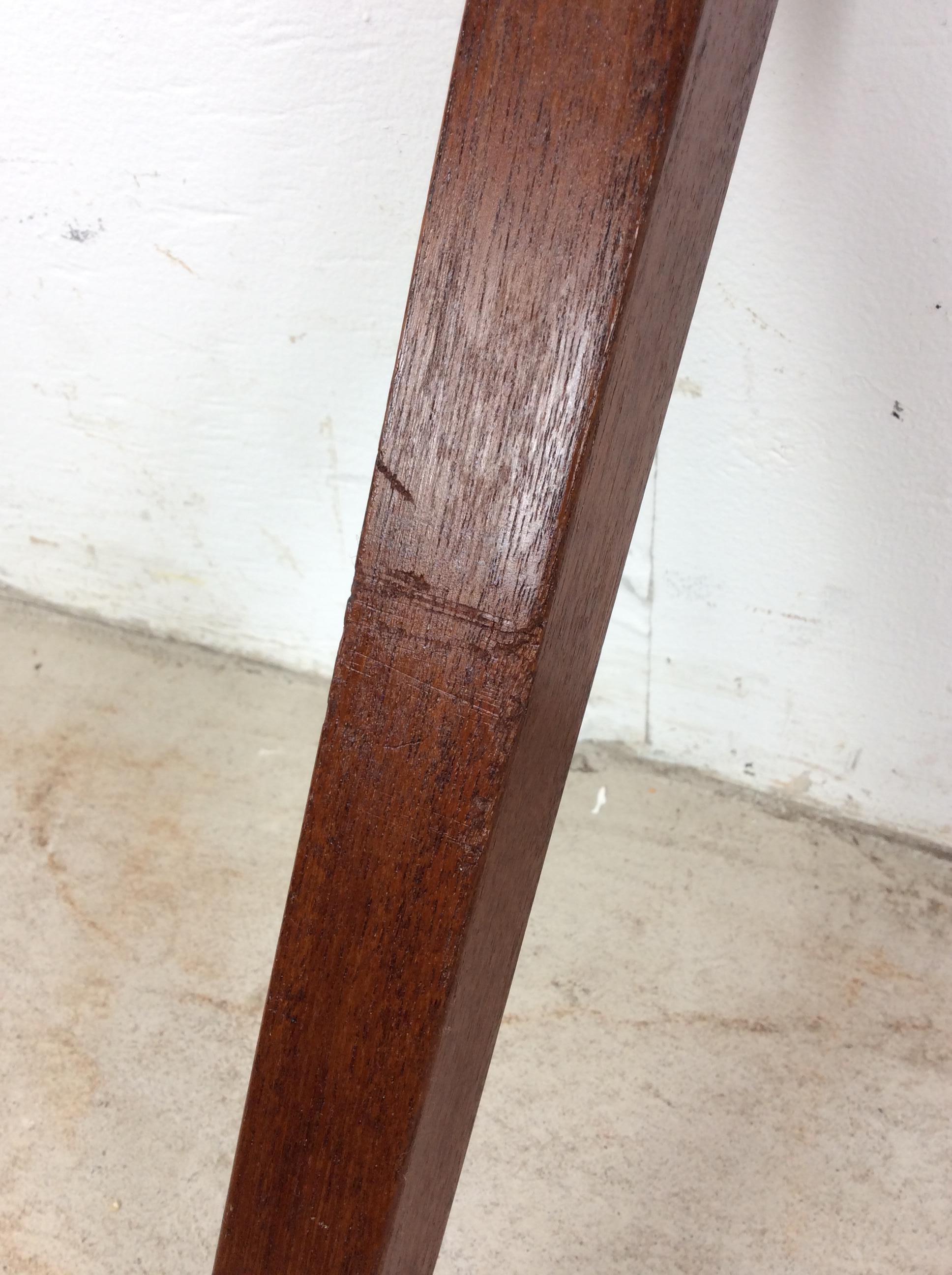 Mesa auxiliar rectangular danesa moderna de teca en venta 7