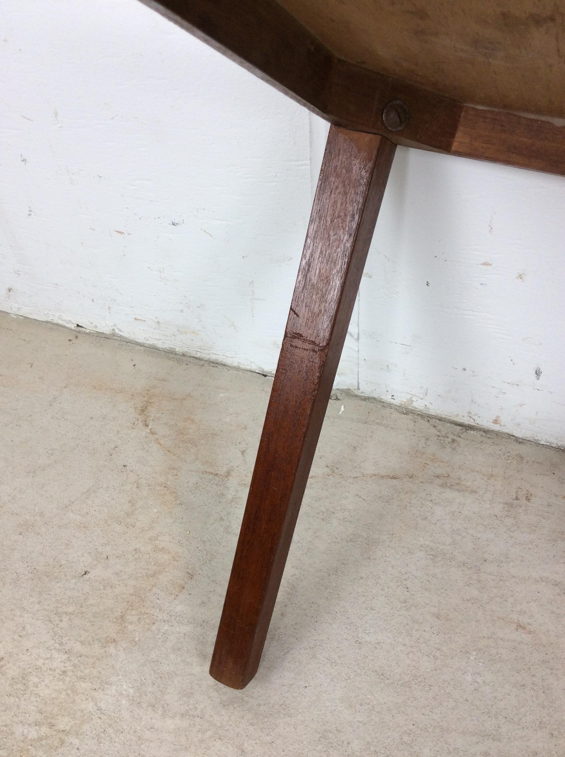 Mesa auxiliar rectangular danesa moderna de teca en venta 8