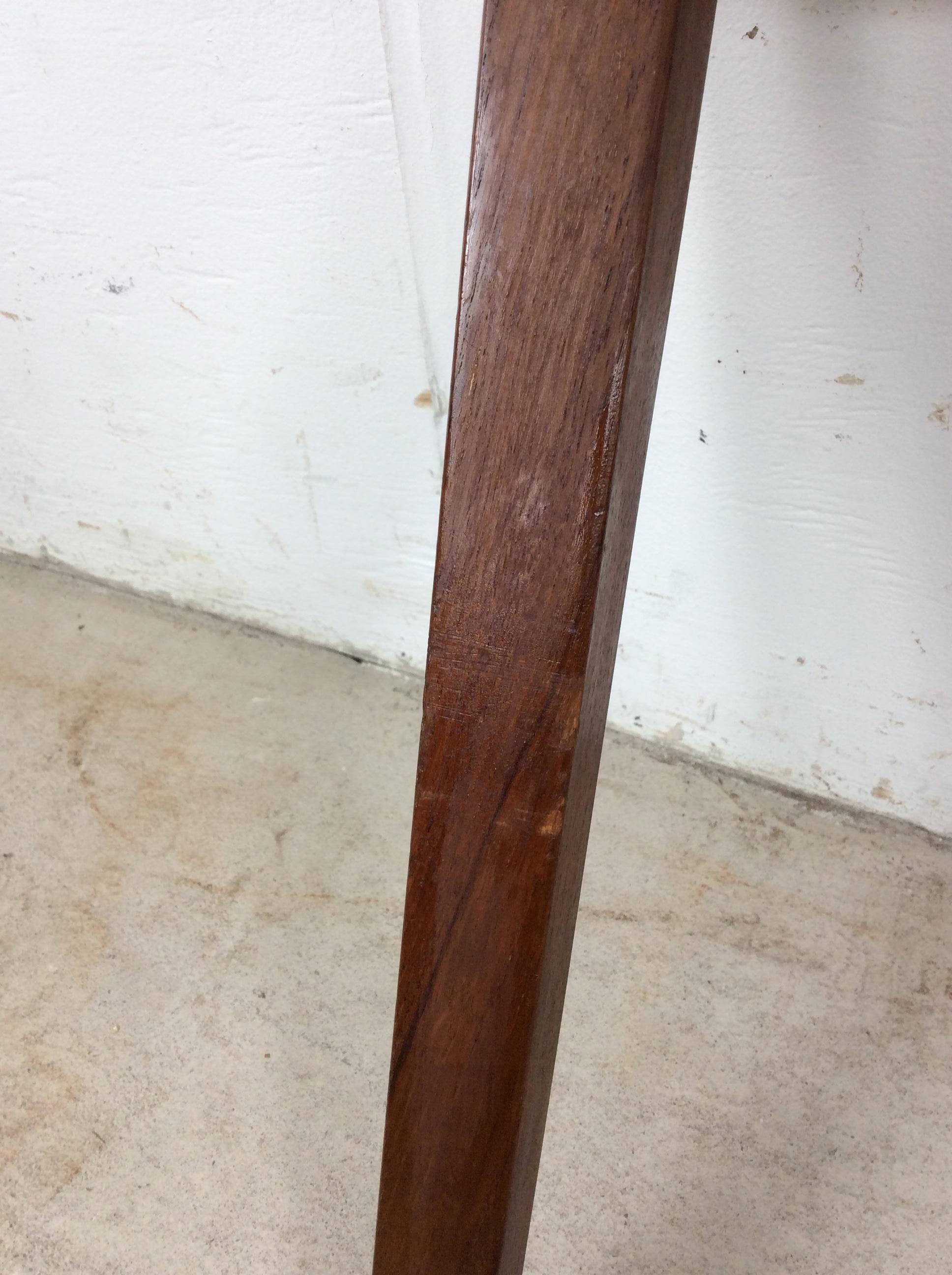 Mesa auxiliar rectangular danesa moderna de teca en venta 10