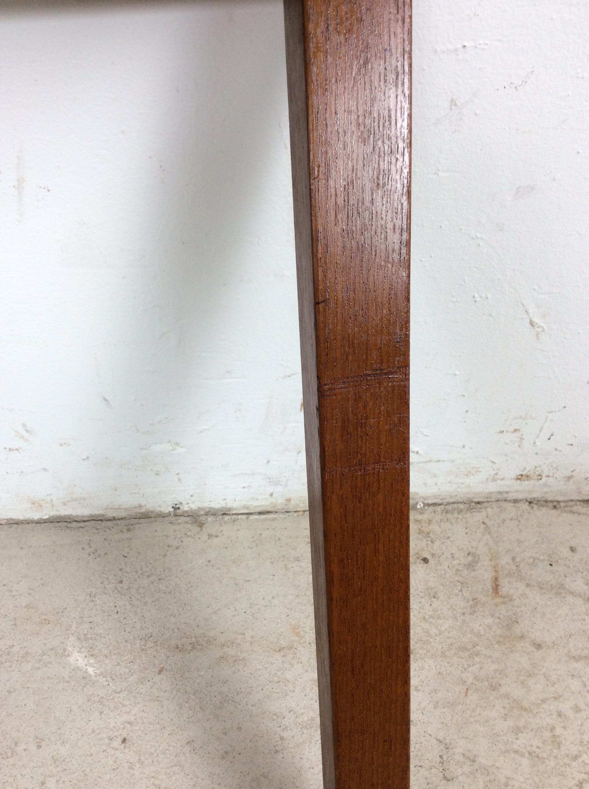 Mesa auxiliar rectangular danesa moderna de teca en venta 11