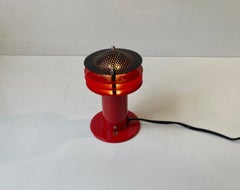 Danish Modern Red Wall Sconce from ABO Metalkunst, 1970s
