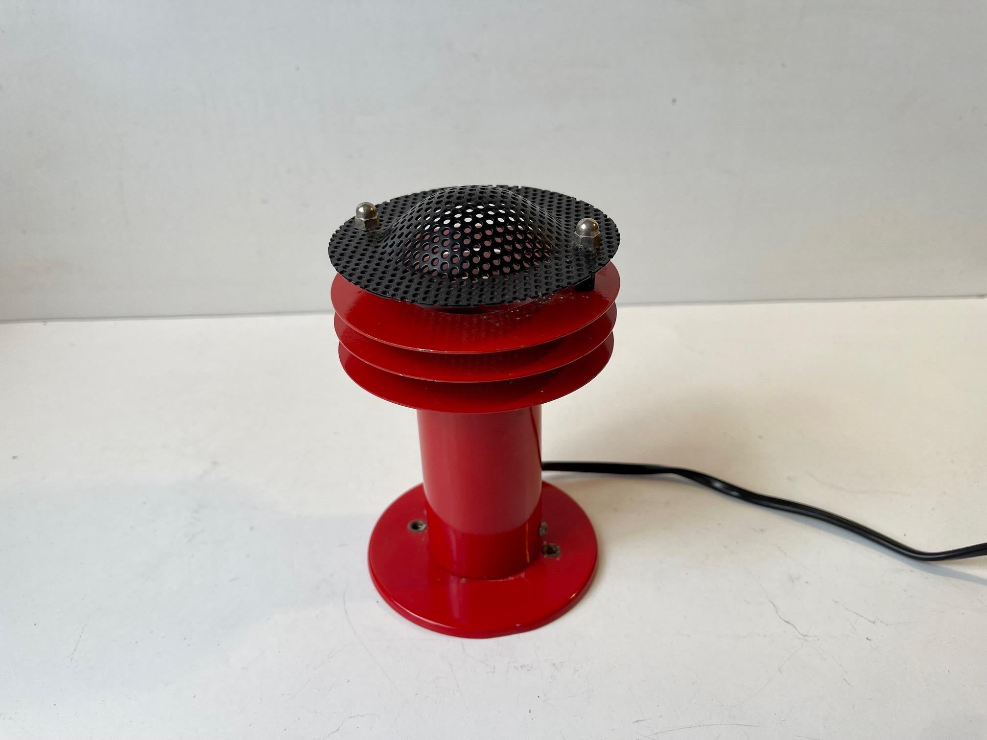 Danish Modern Red Wall Sconce from ABO Metalkunst, 1970s For Sale 1