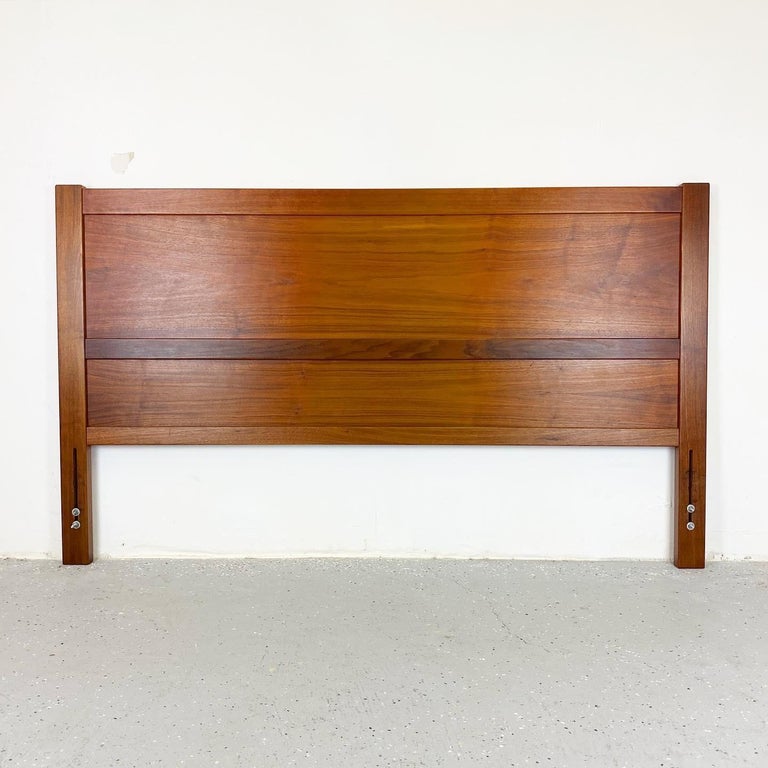 Danish Modern Reversible Cane and Teak Queen Headboard by Nils Jonsson ...