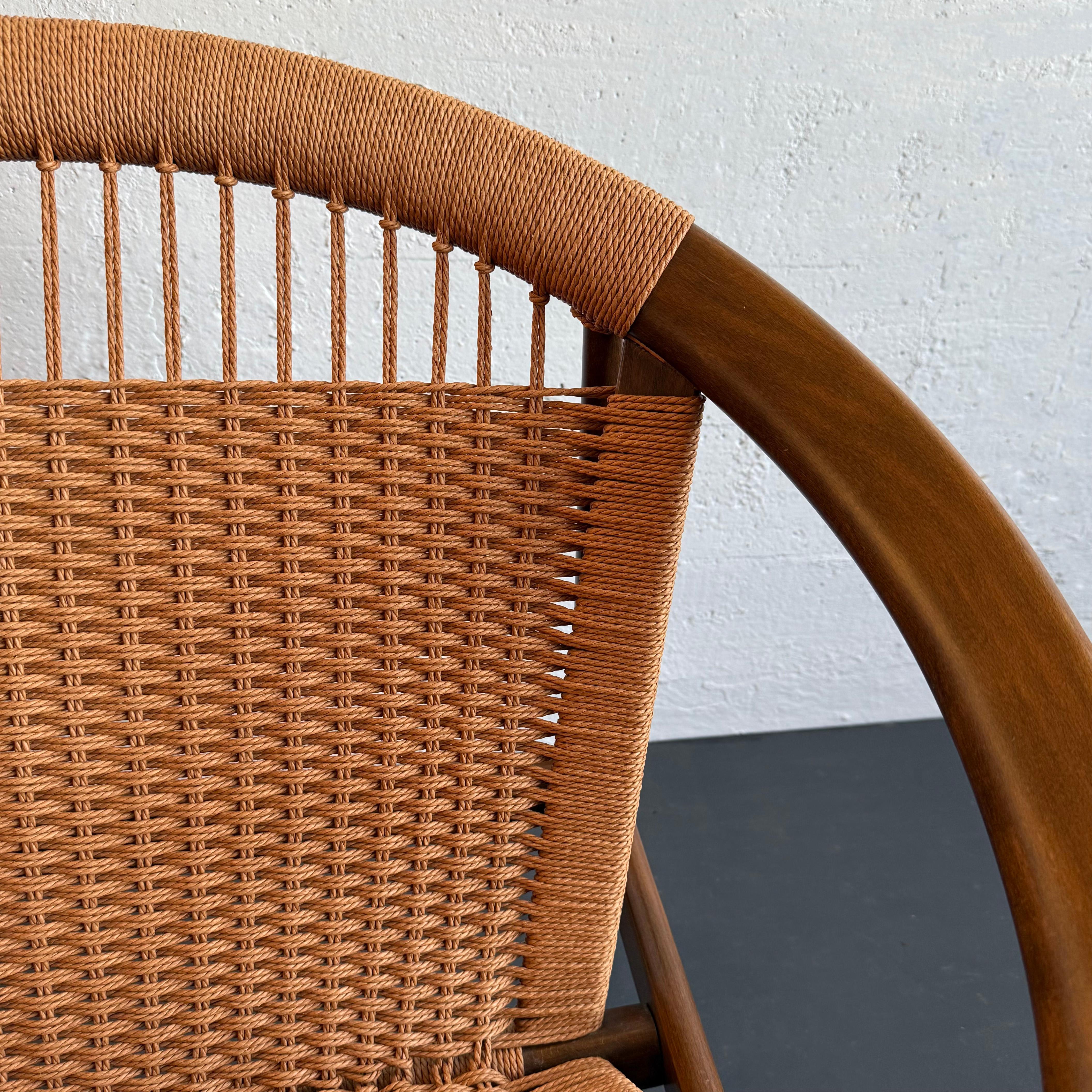 20th Century Danish Modern Ringstol Hoop Lounge Chair By Illum Wikkelso For Sale