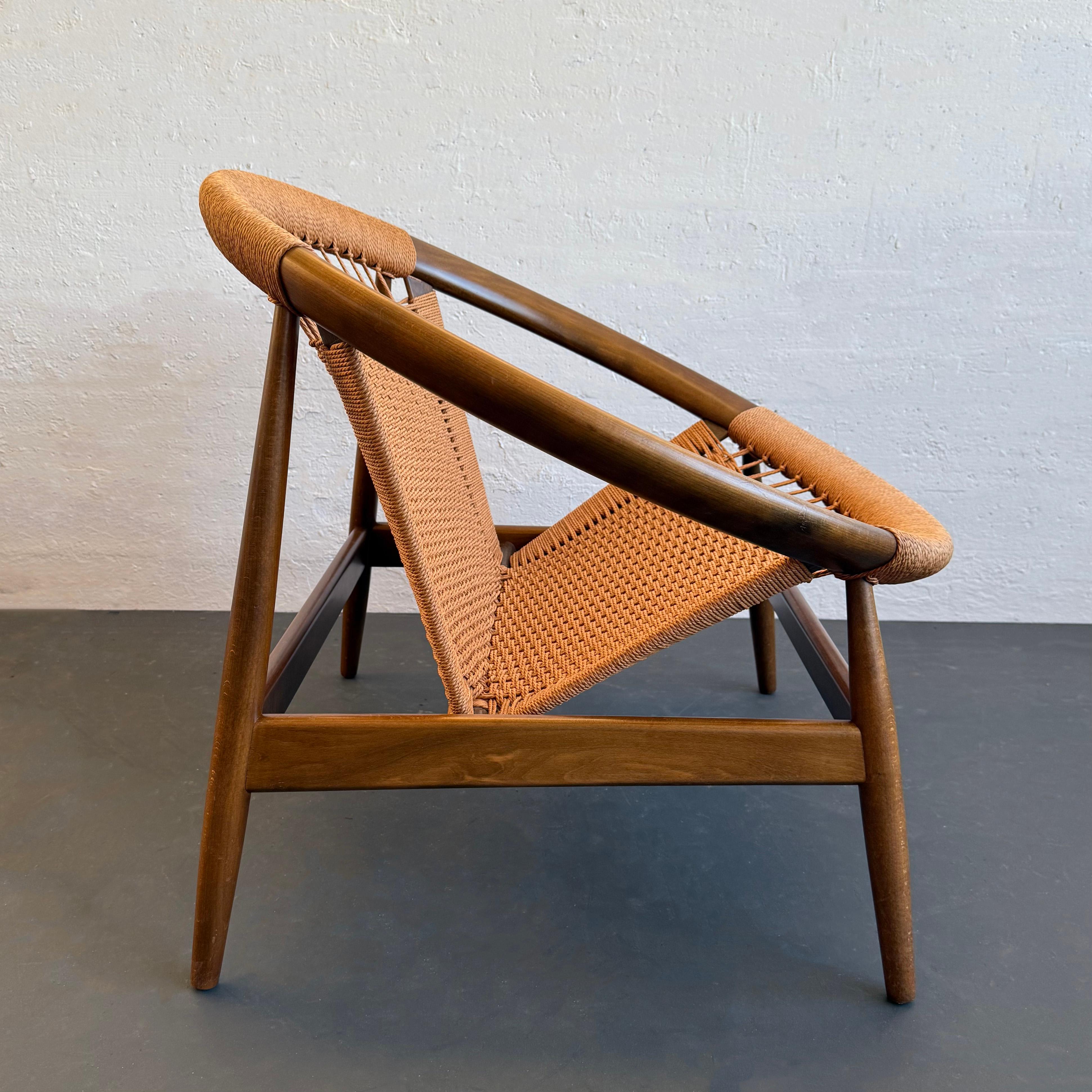 Danish Modern Ringstol Hoop Lounge Chair By Illum Wikkelso For Sale 1