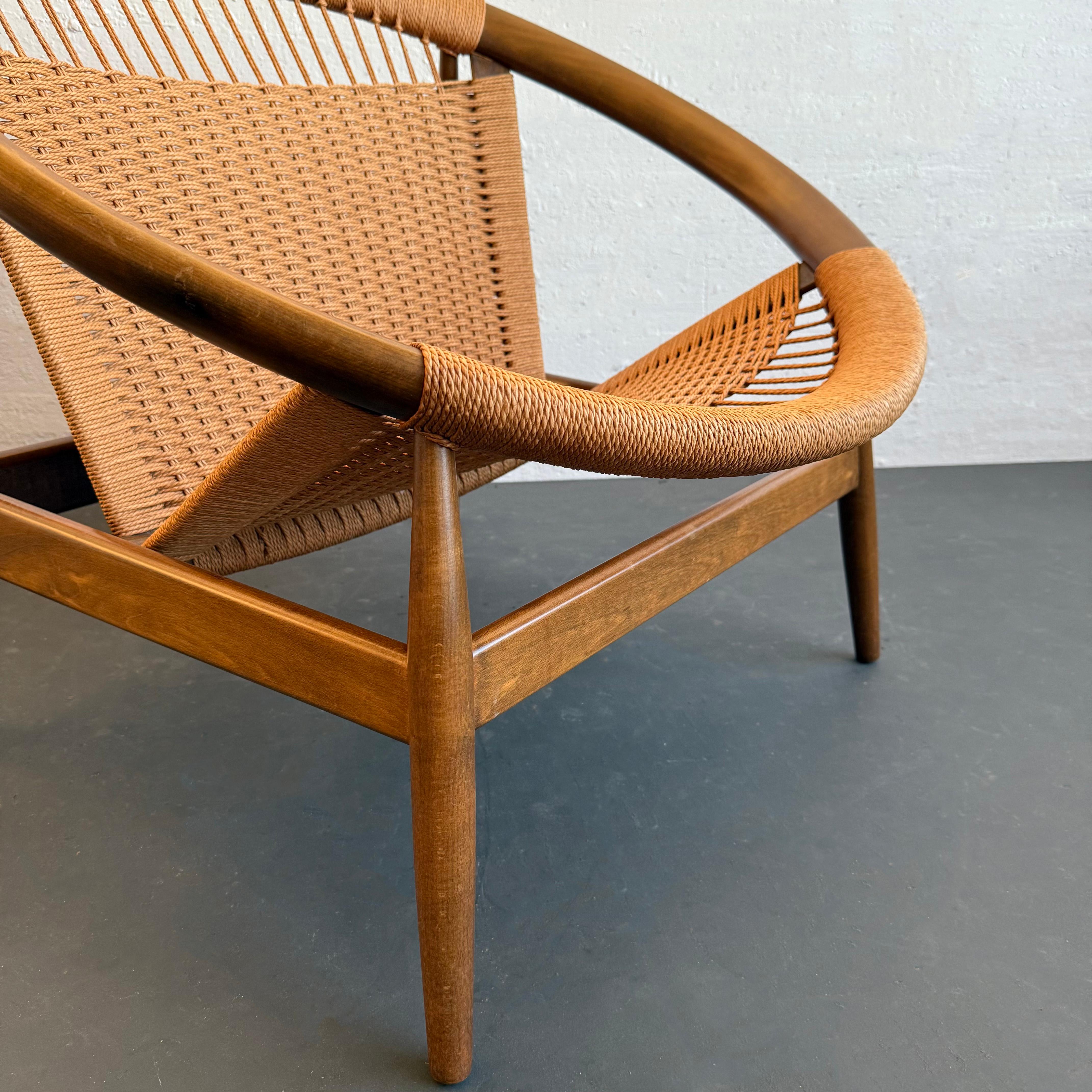 Danish Modern Ringstol Hoop Lounge Chair By Illum Wikkelso For Sale 2