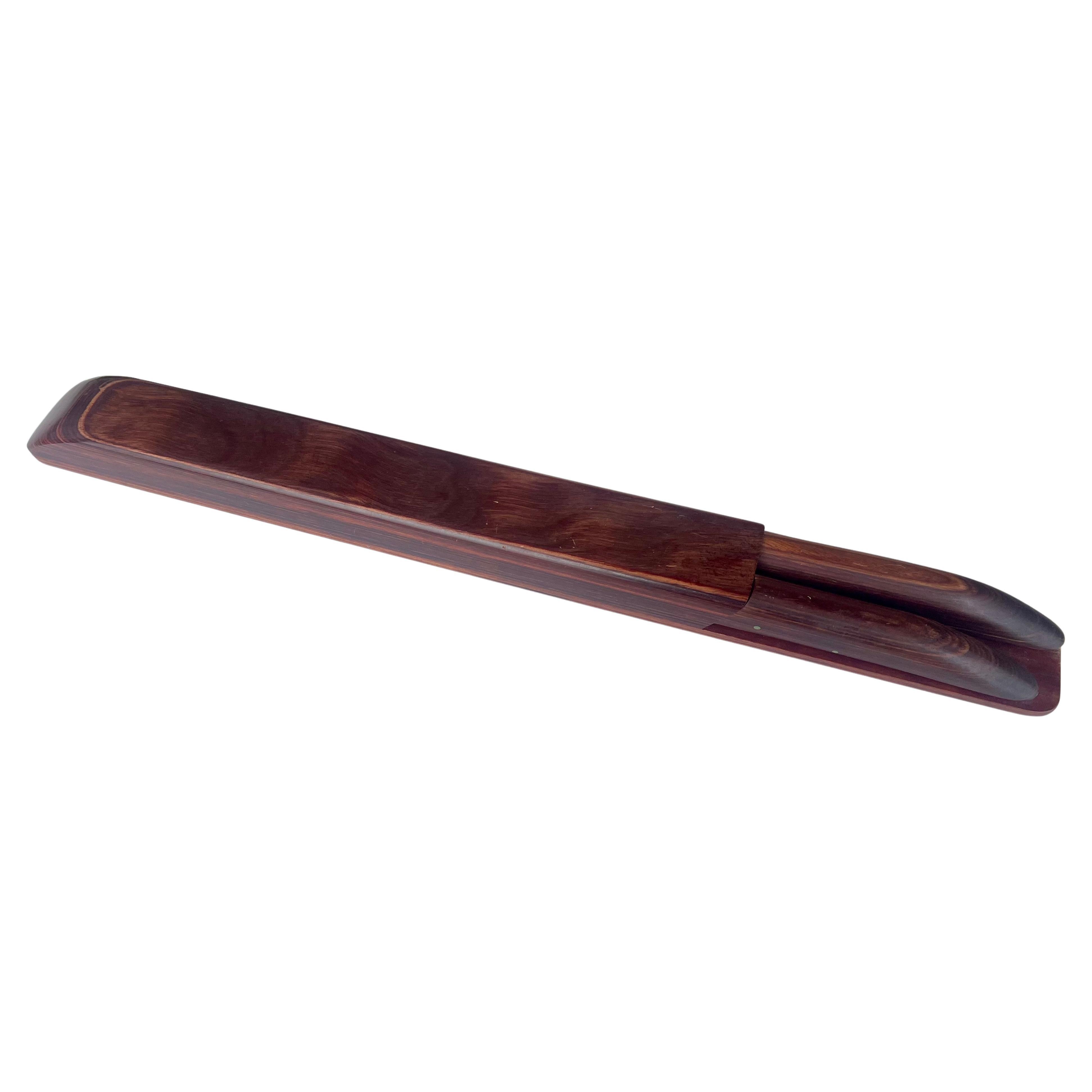 20th Century Danish Modern Robeson ShurEdge Self Sharpening Knife Carving Set Rosewood For Sale