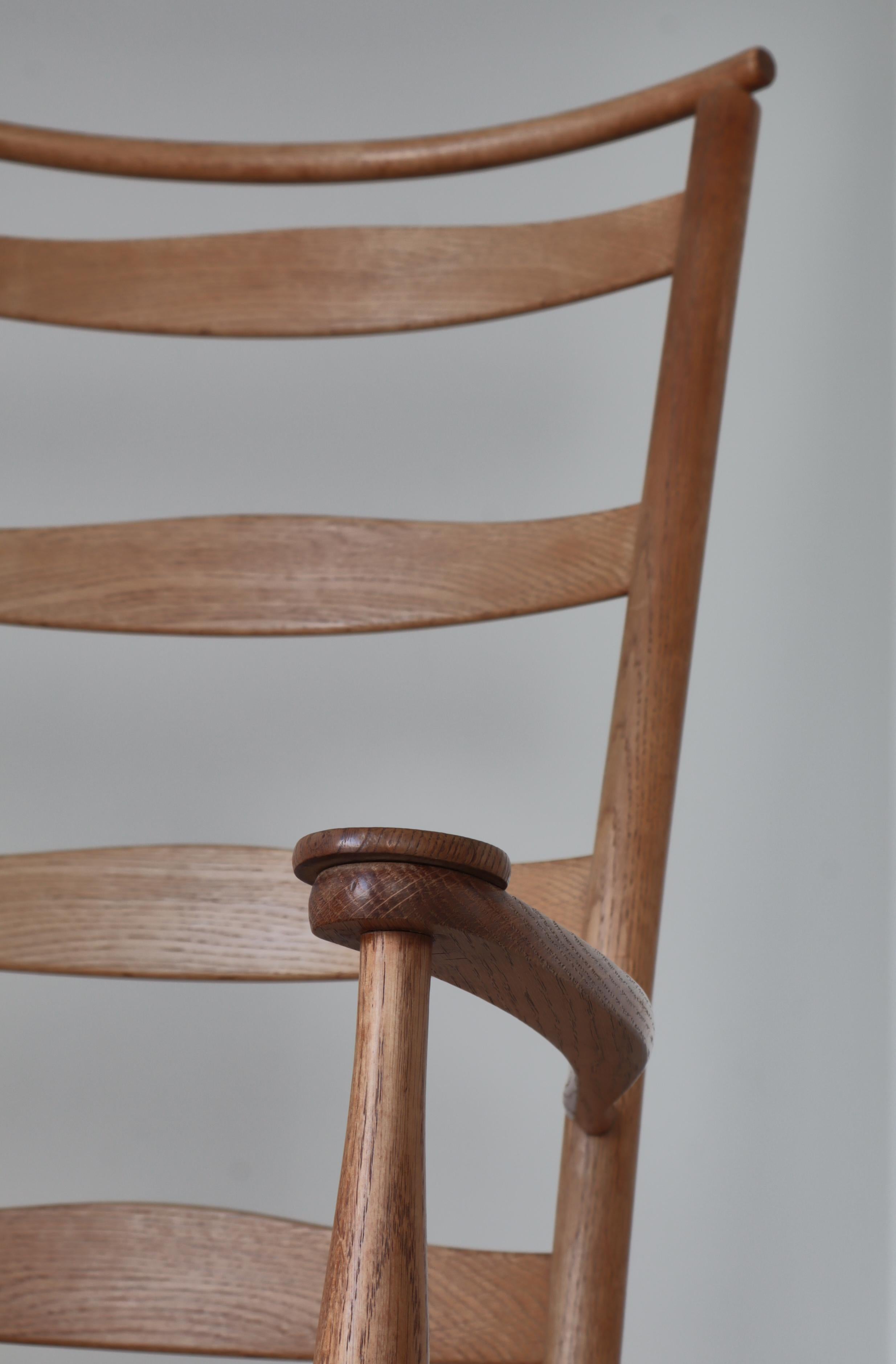 Dänischer moderner Schaukelstuhl aus Eichenholz von Kaare Klint bei Rud. Rasmussen, 1942 im Angebot 8