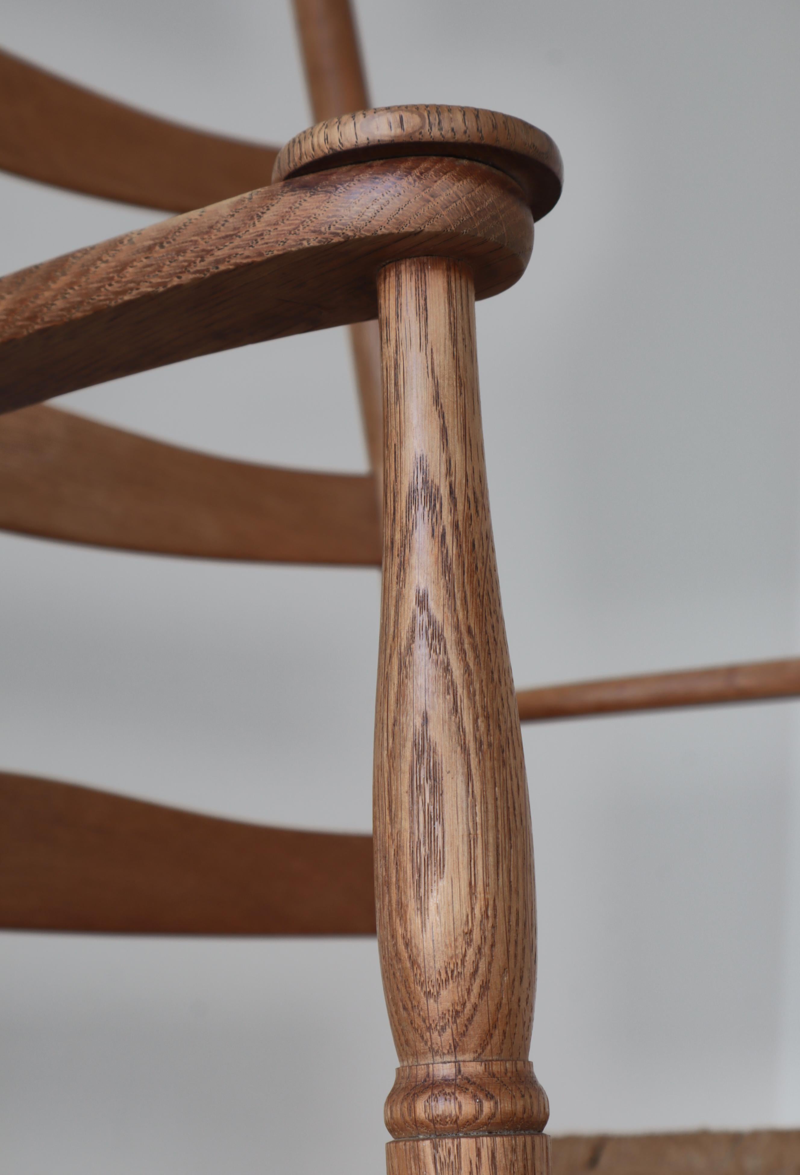 Dänischer moderner Schaukelstuhl aus Eichenholz von Kaare Klint bei Rud. Rasmussen, 1942 im Angebot 11