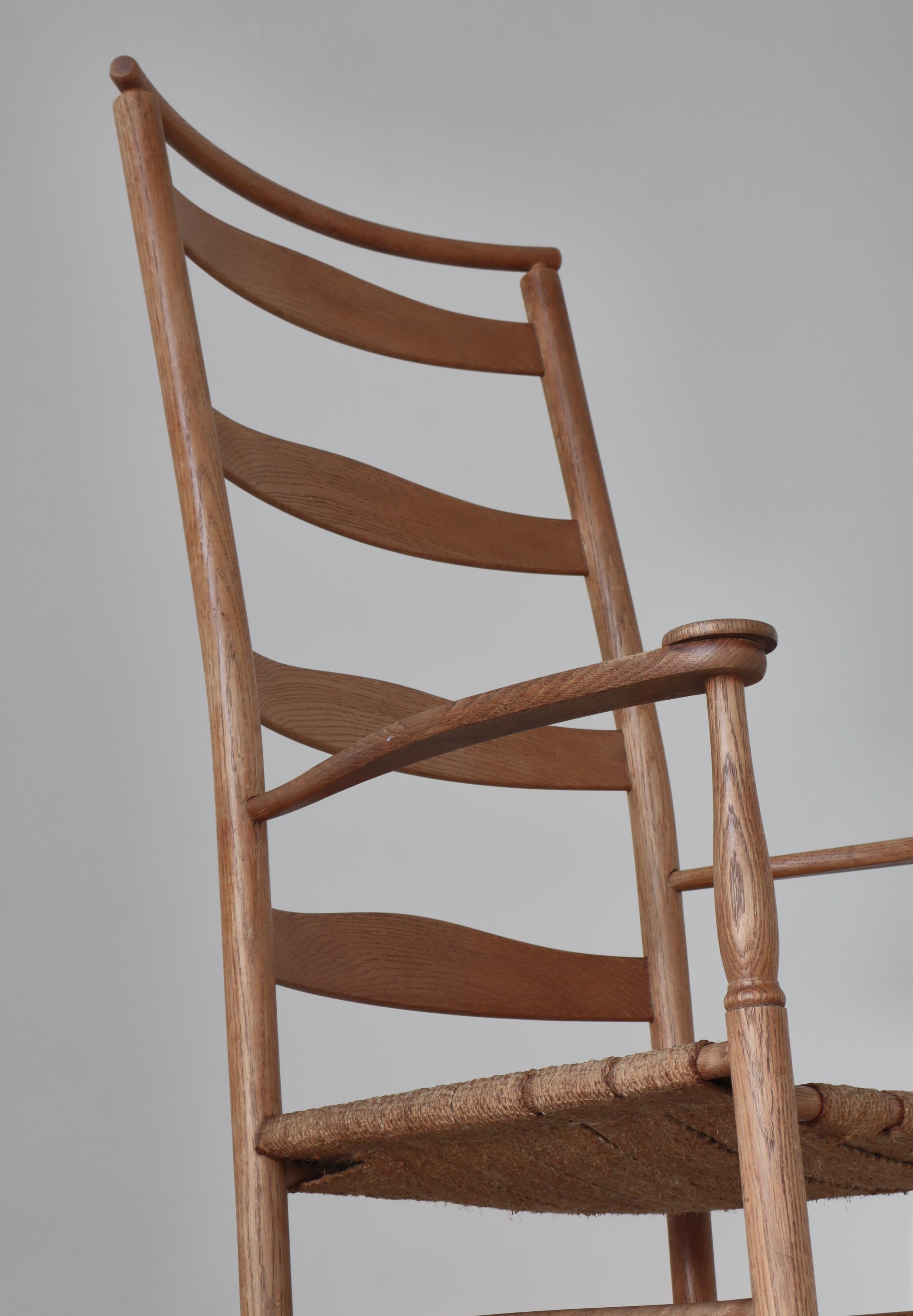 Dänischer moderner Schaukelstuhl aus Eichenholz von Kaare Klint bei Rud. Rasmussen, 1942 im Angebot 2