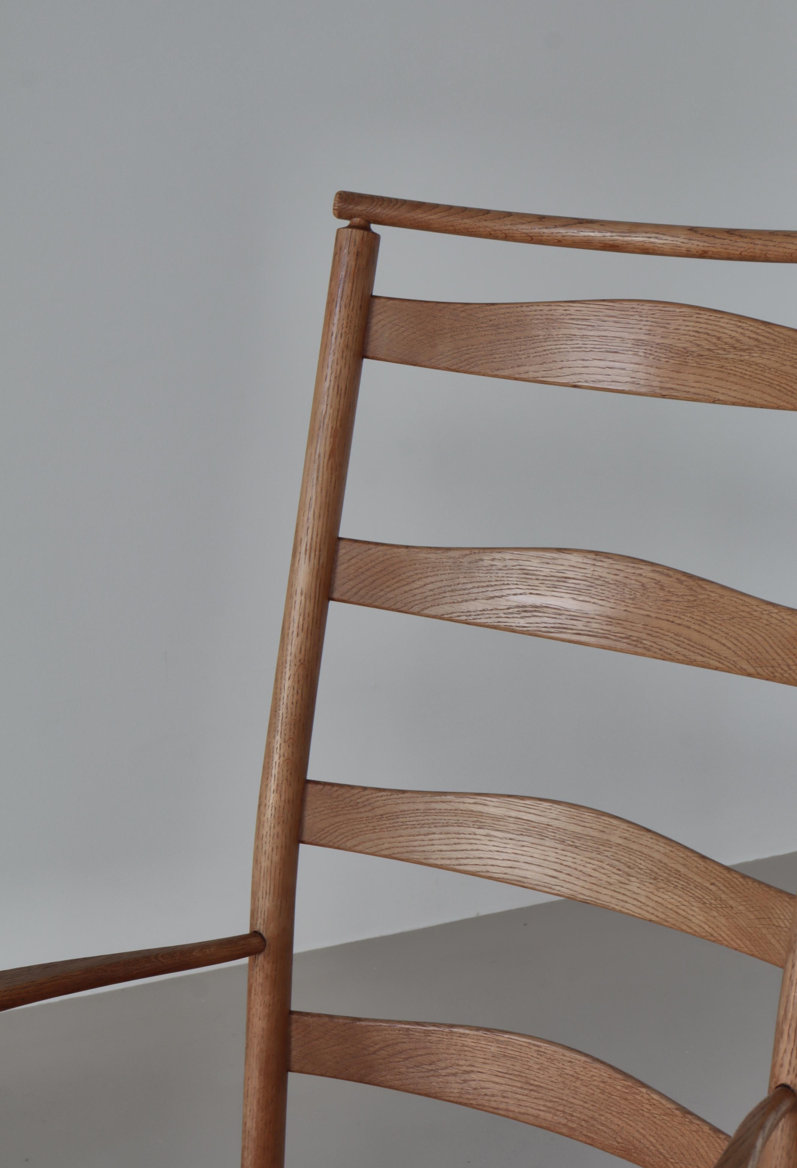 Dänischer moderner Schaukelstuhl aus Eichenholz von Kaare Klint bei Rud. Rasmussen, 1942 im Angebot 4