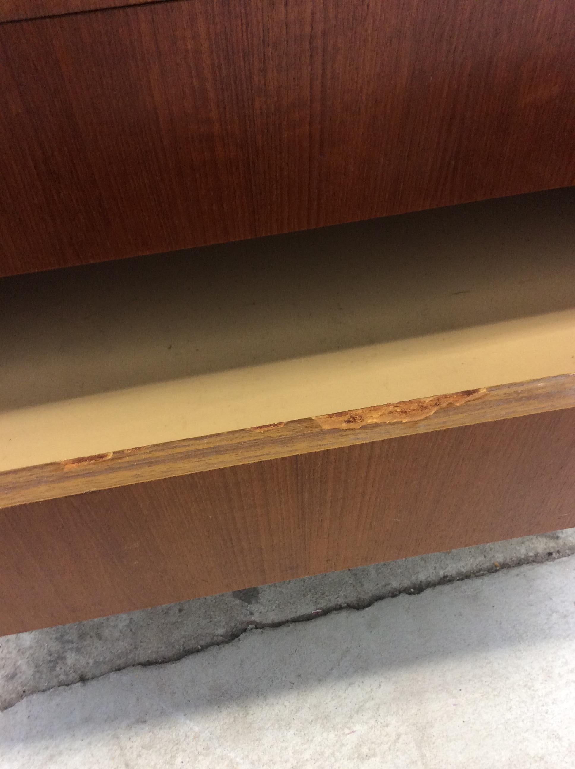 Danish Modern Roll Top Desk with 7 Drawers For Sale 9