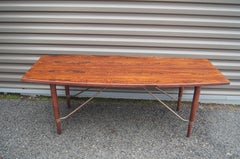 Danish Modern Rosewood and Copper Coffee Table