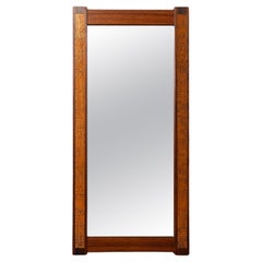 Espejo de pared moderno danés de palisandro y cobre