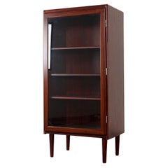 Danish Modern Rosewood and Glass Cabinet