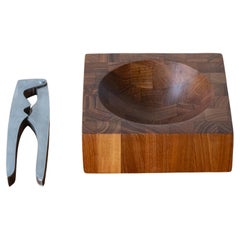 Nutcracker danois moderne en bois de rose et teck inoxydable