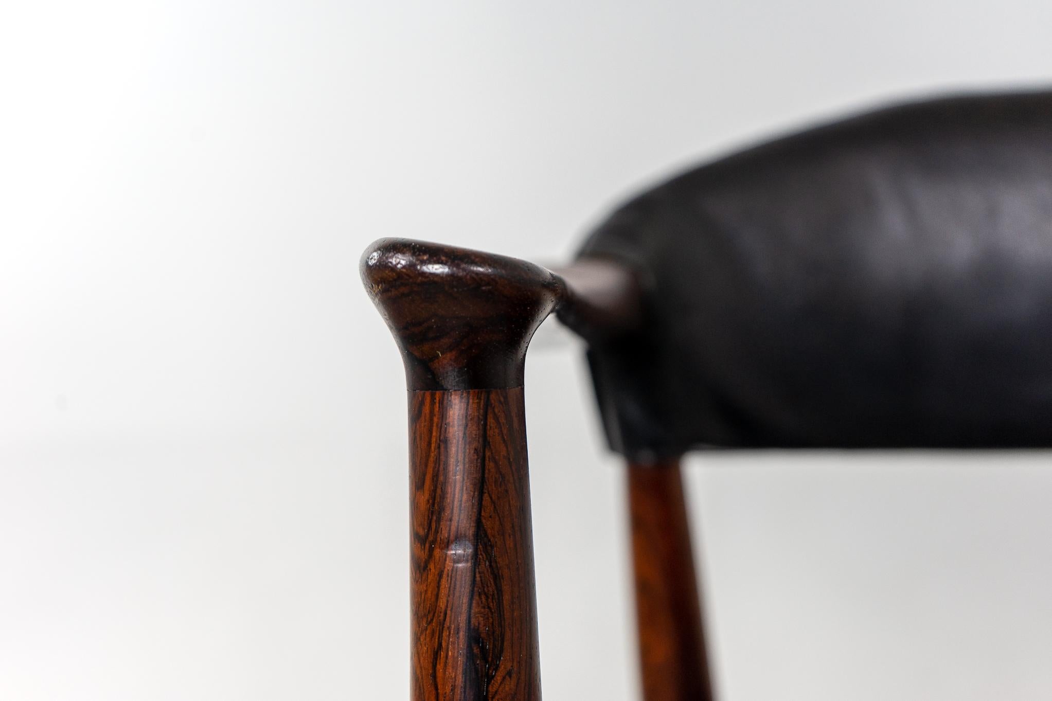 Danish Modern Rosewood Armchair by Kurt Olsen For Sale 5