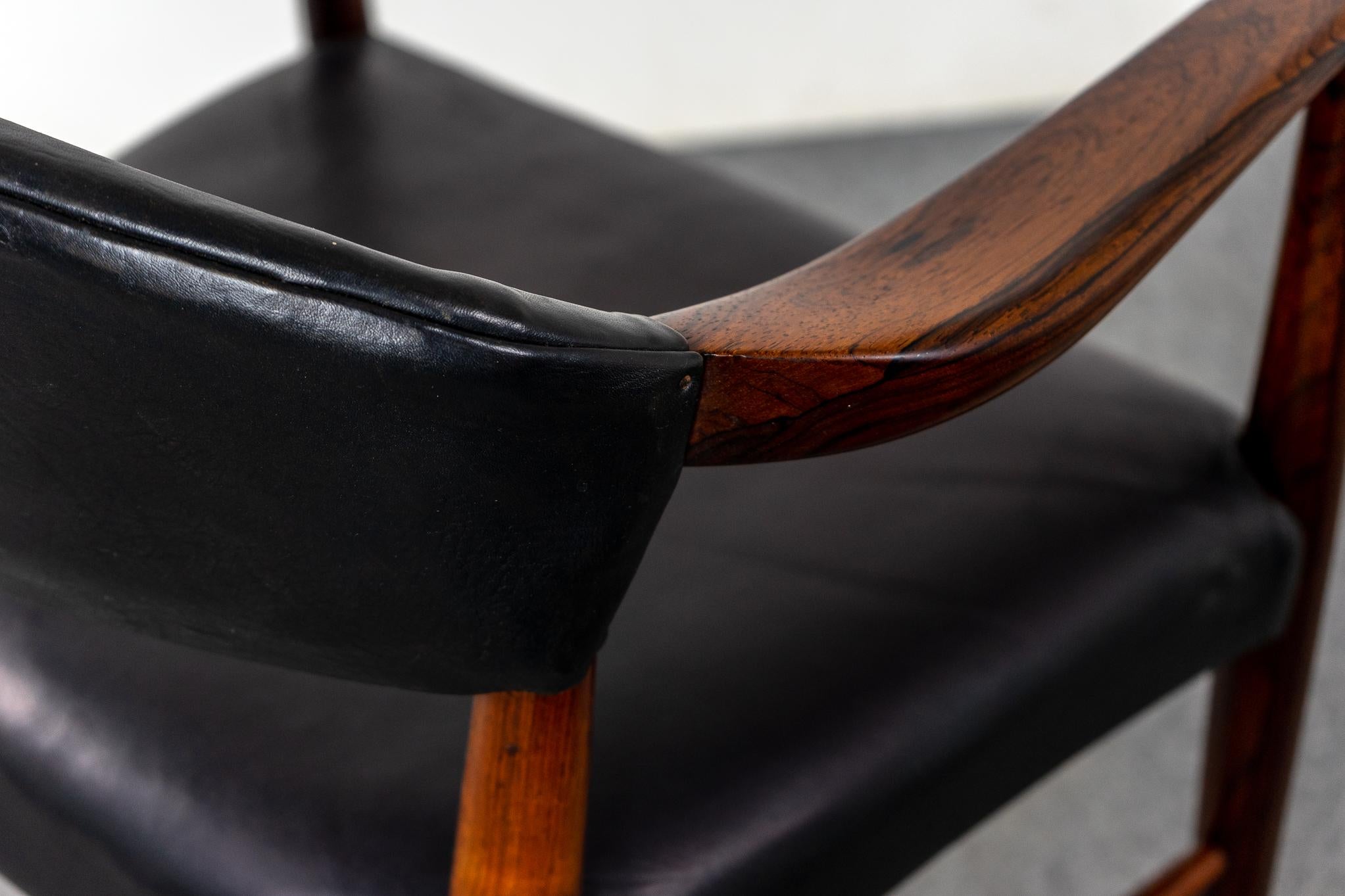 Danish Modern Rosewood Armchair by Kurt Olsen For Sale 1