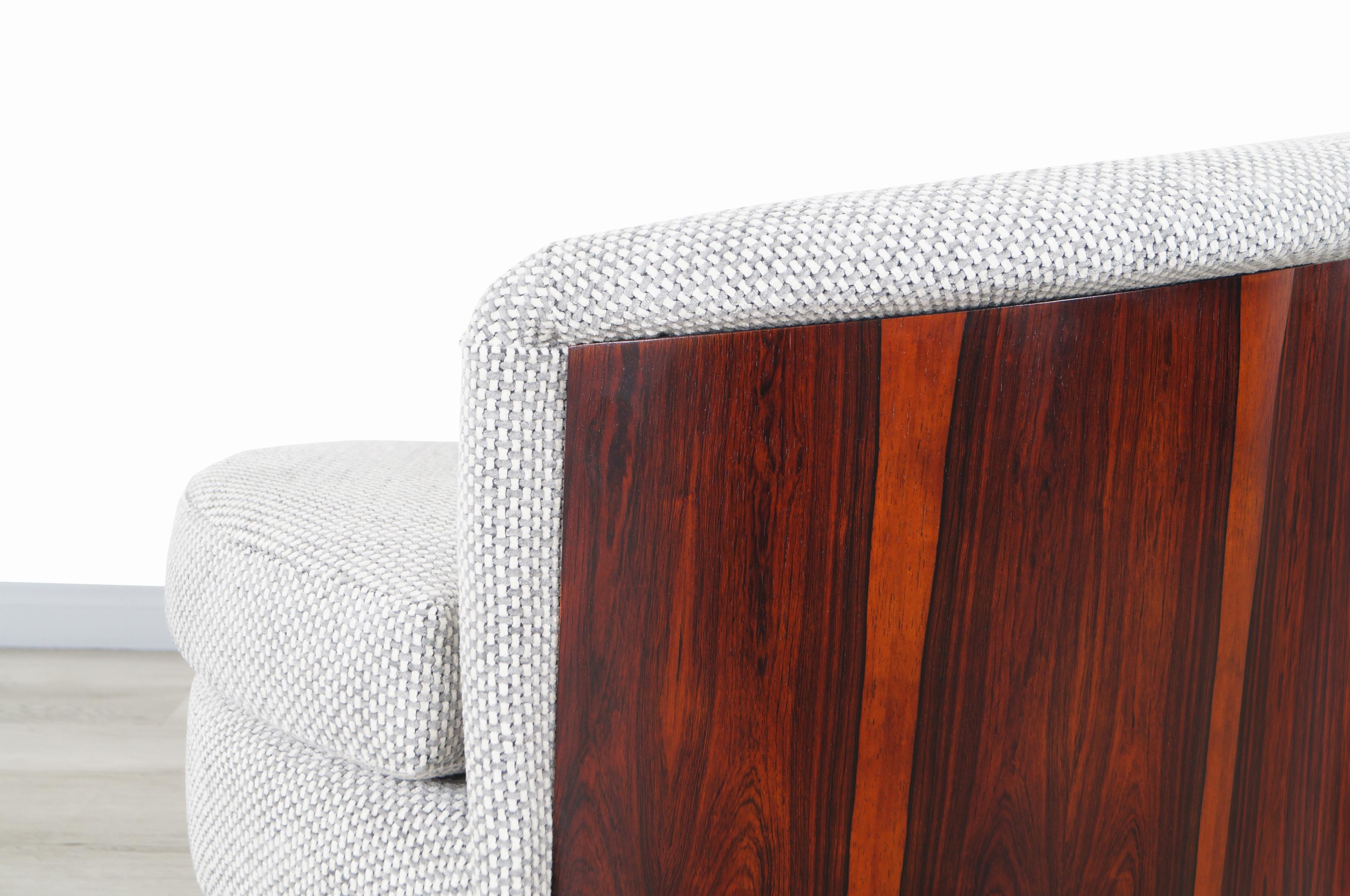 Fabric Danish Modern Rosewood 