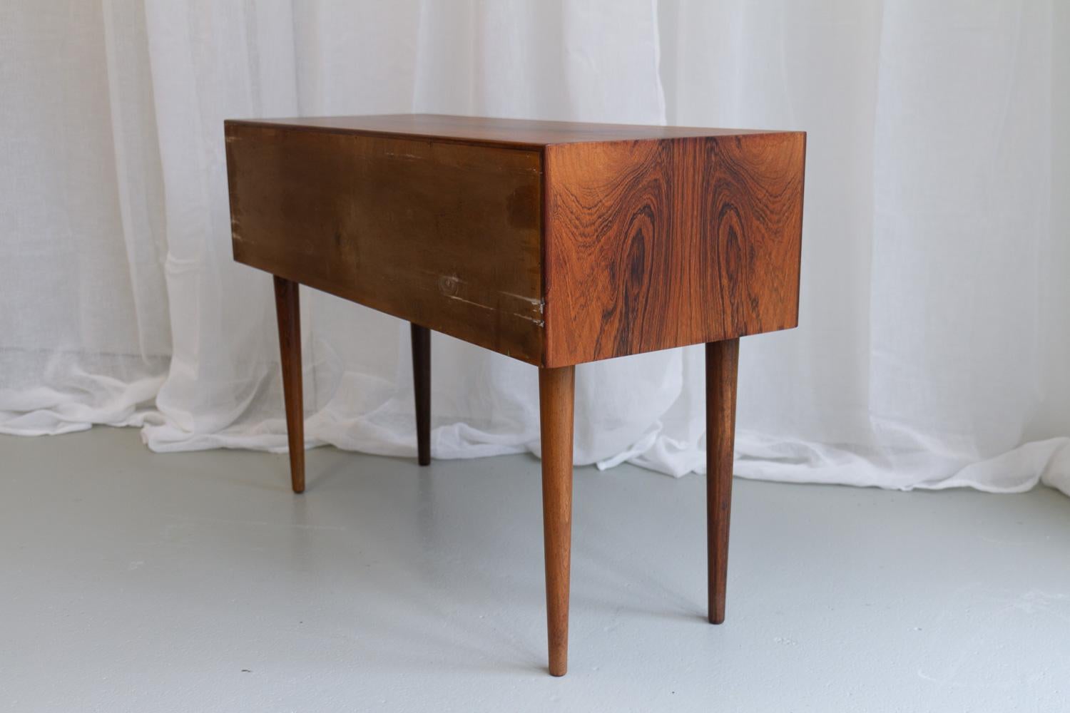 Danish Modern Rosewood Bedside Chest by Niels Clausen for NC Møbler, 1960s. For Sale 5