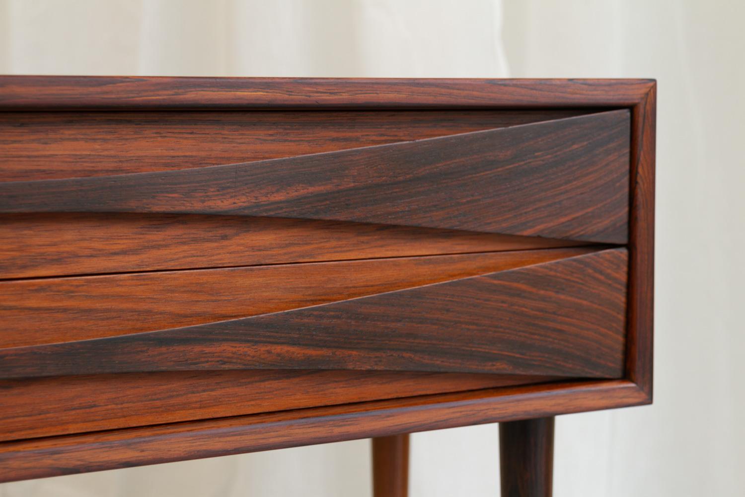 Danish Modern Rosewood Bedside Chest by Niels Clausen for NC Møbler, 1960s. For Sale 7