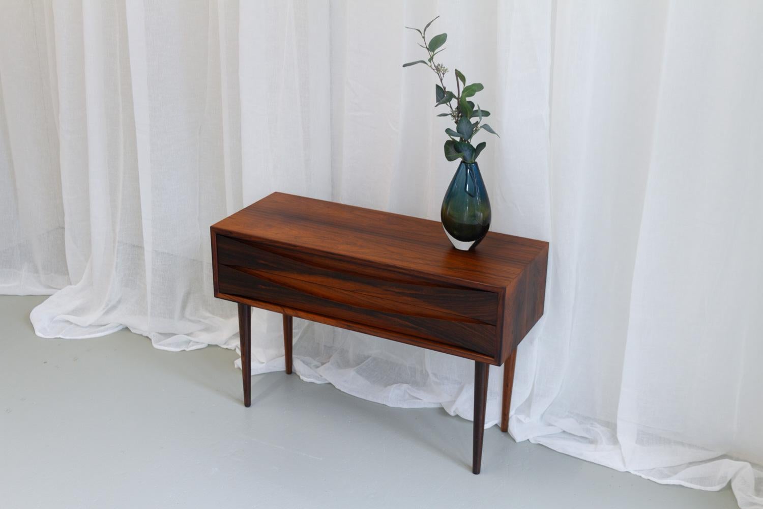 Danish Modern Rosewood Bedside Chest by Niels Clausen for NC Møbler, 1960s. For Sale 15