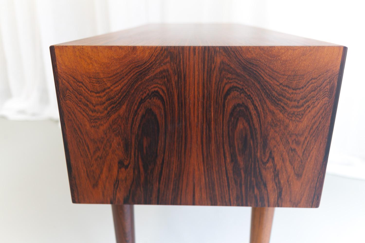Danish Modern Rosewood Bedside Chest by Niels Clausen for NC Møbler, 1960s. For Sale 4