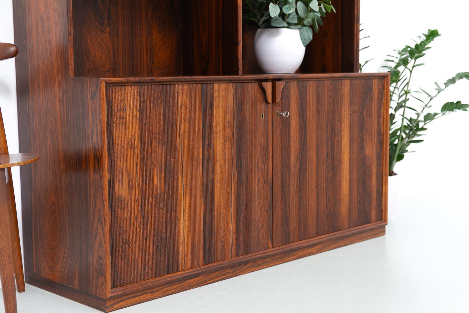 Danish Modern Rosewood Bookcase by Frode Holm for Illums, 1950s. For Sale 11