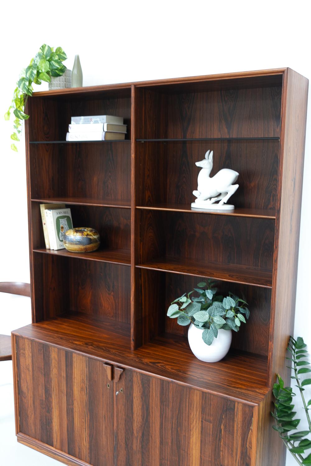Danish Modern Rosewood Bookcase by Frode Holm for Illums, 1950s. For Sale 13