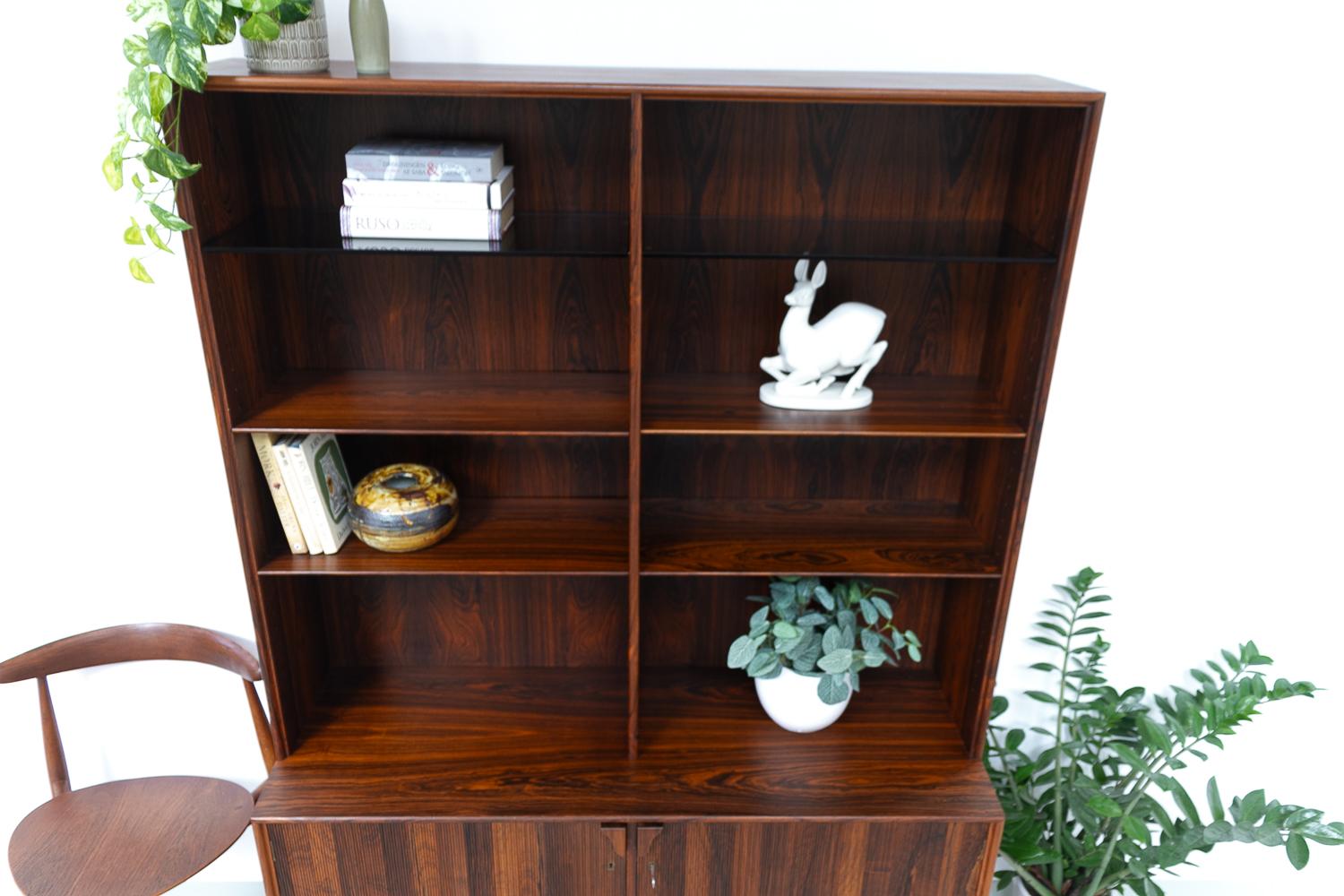 Danish Modern Rosewood Bookcase by Frode Holm for Illums, 1950s. For Sale 15