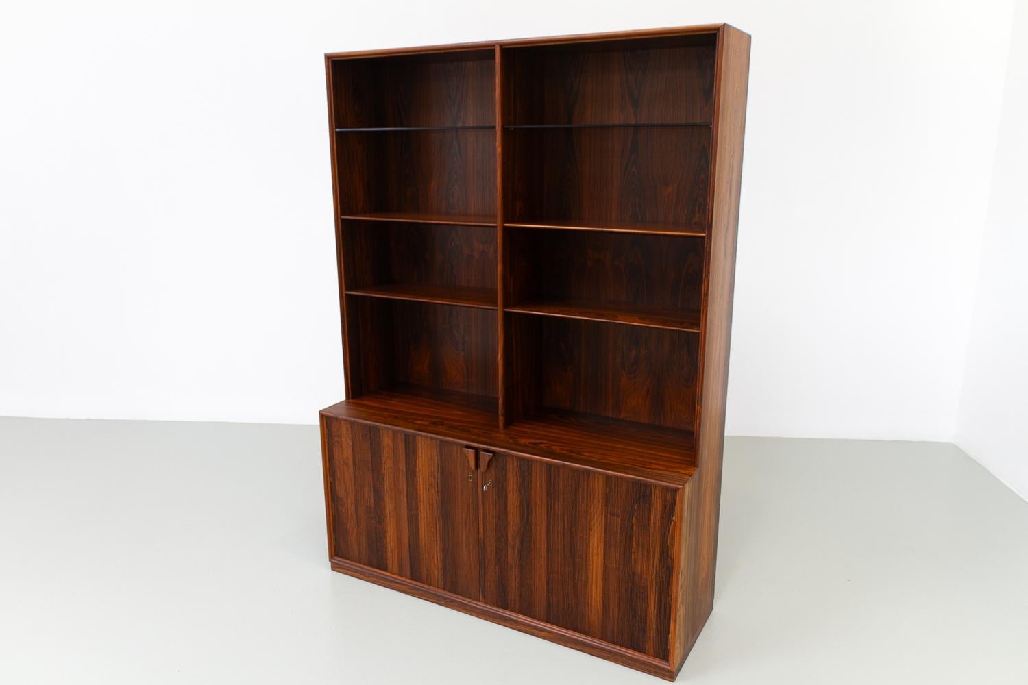 Scandinavian Modern Danish Modern Rosewood Bookcase by Frode Holm for Illums, 1950s. For Sale