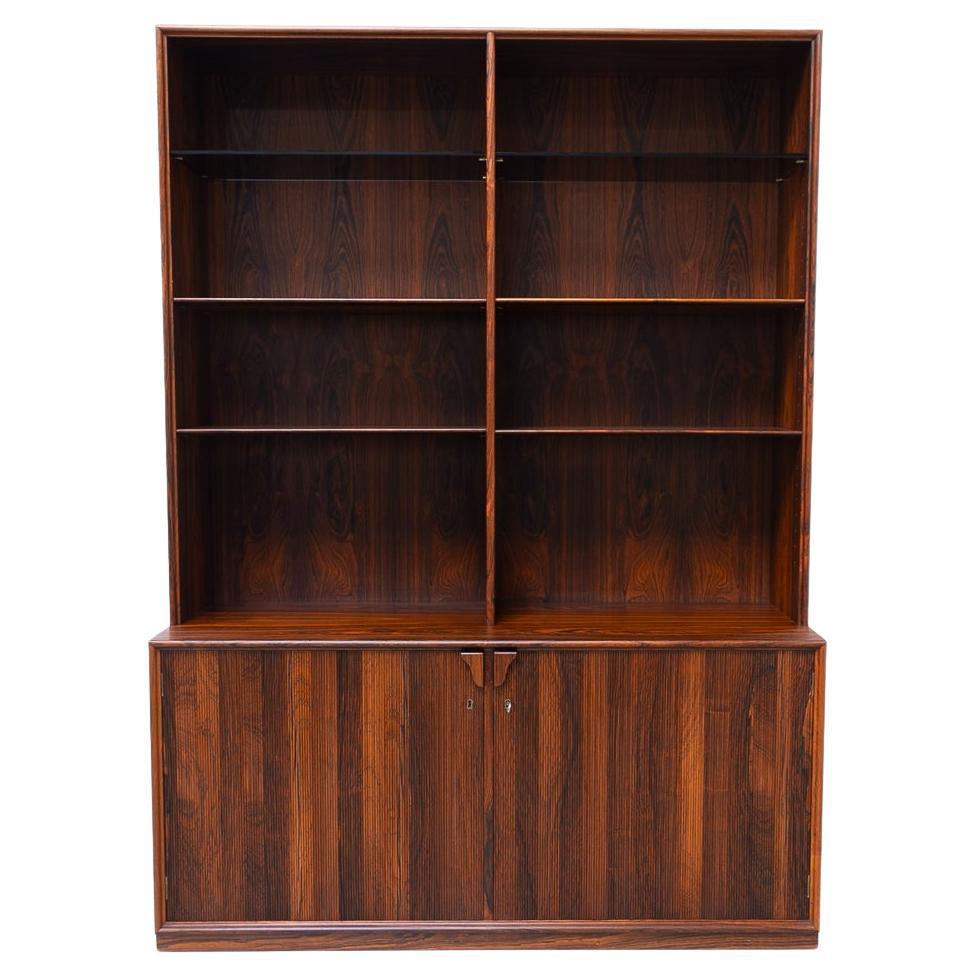 Danish Modern Rosewood Bookcase by Frode Holm for Illums, 1950s. For Sale