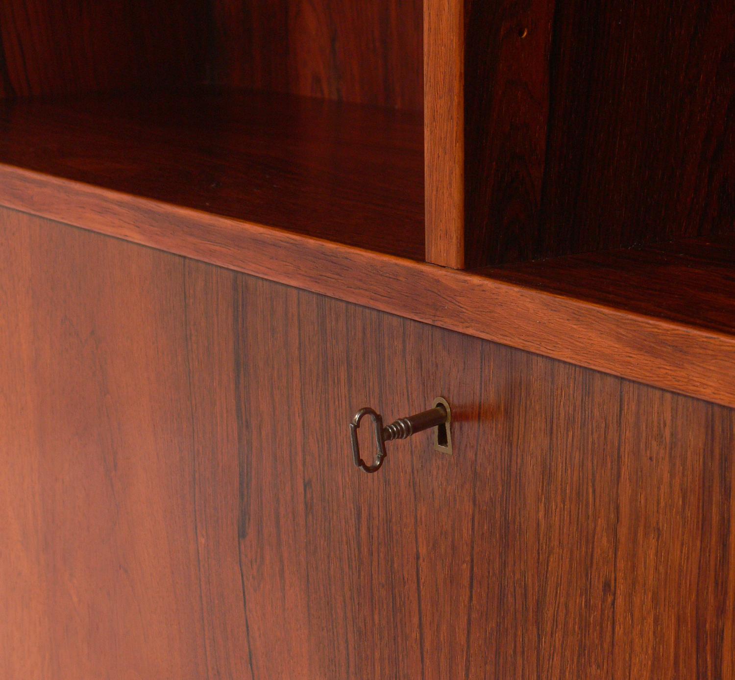 Late 20th Century Danish Modern Rosewood Bookcase by Poul Hundevad