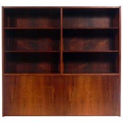 Vintage Danish Modern Rosewood Bookcase by Poul Hundevad