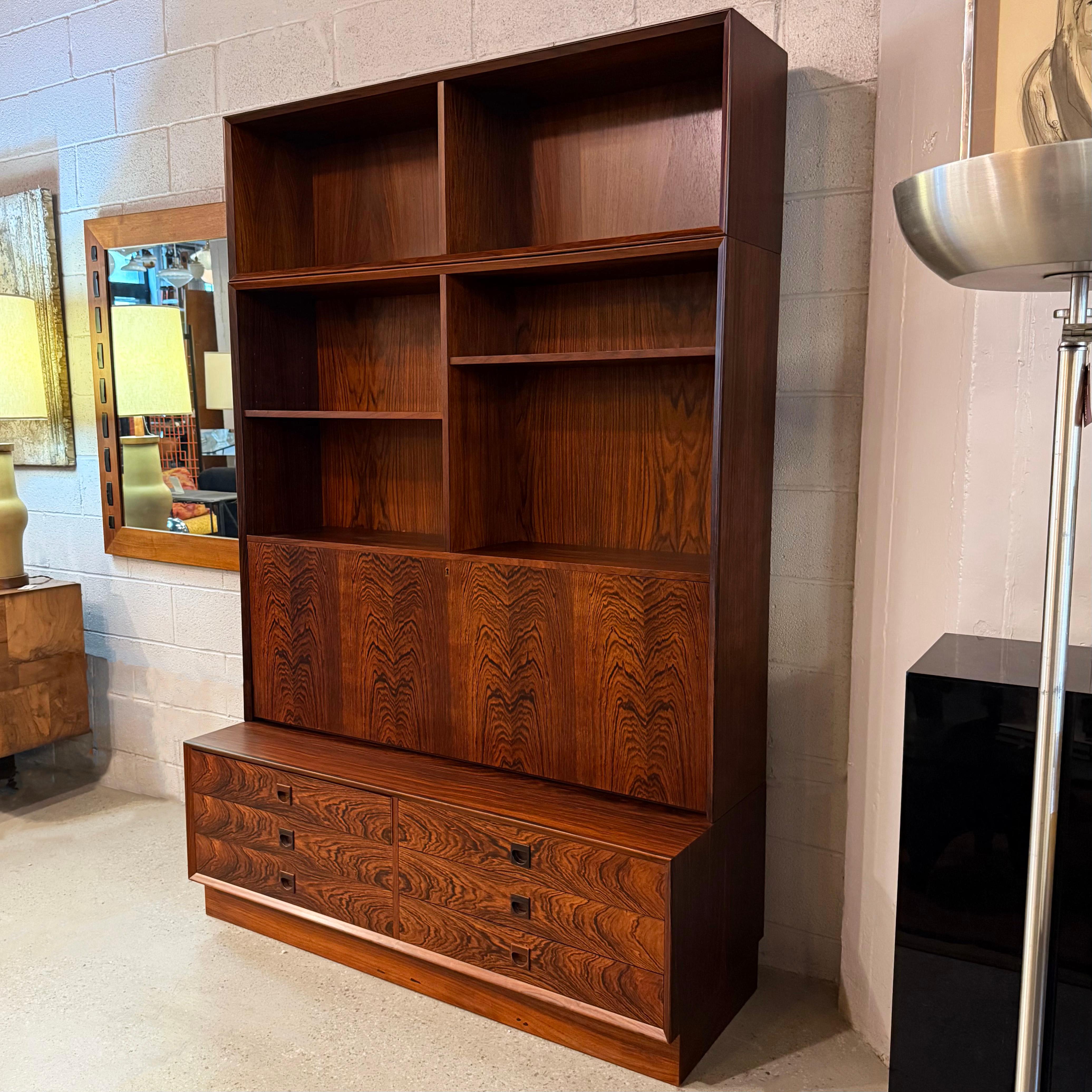 Danish Modern Rosewood Bookcase Cabinet By Brouer Møbelfabrik For Sale 3