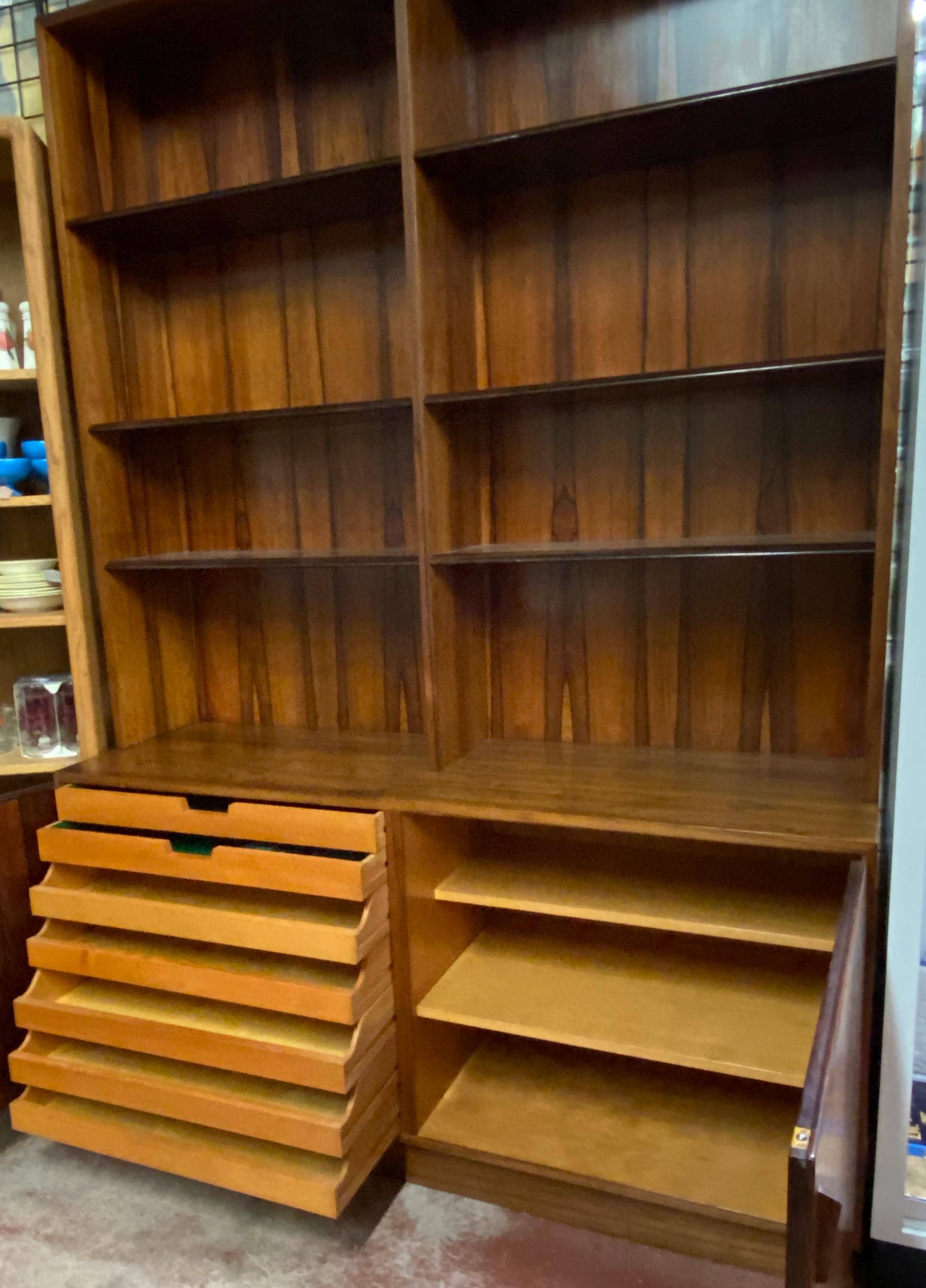 Other Danish Modern Rosewood Bookcase / Cabinet by Poul Hundevad, circa 1960s