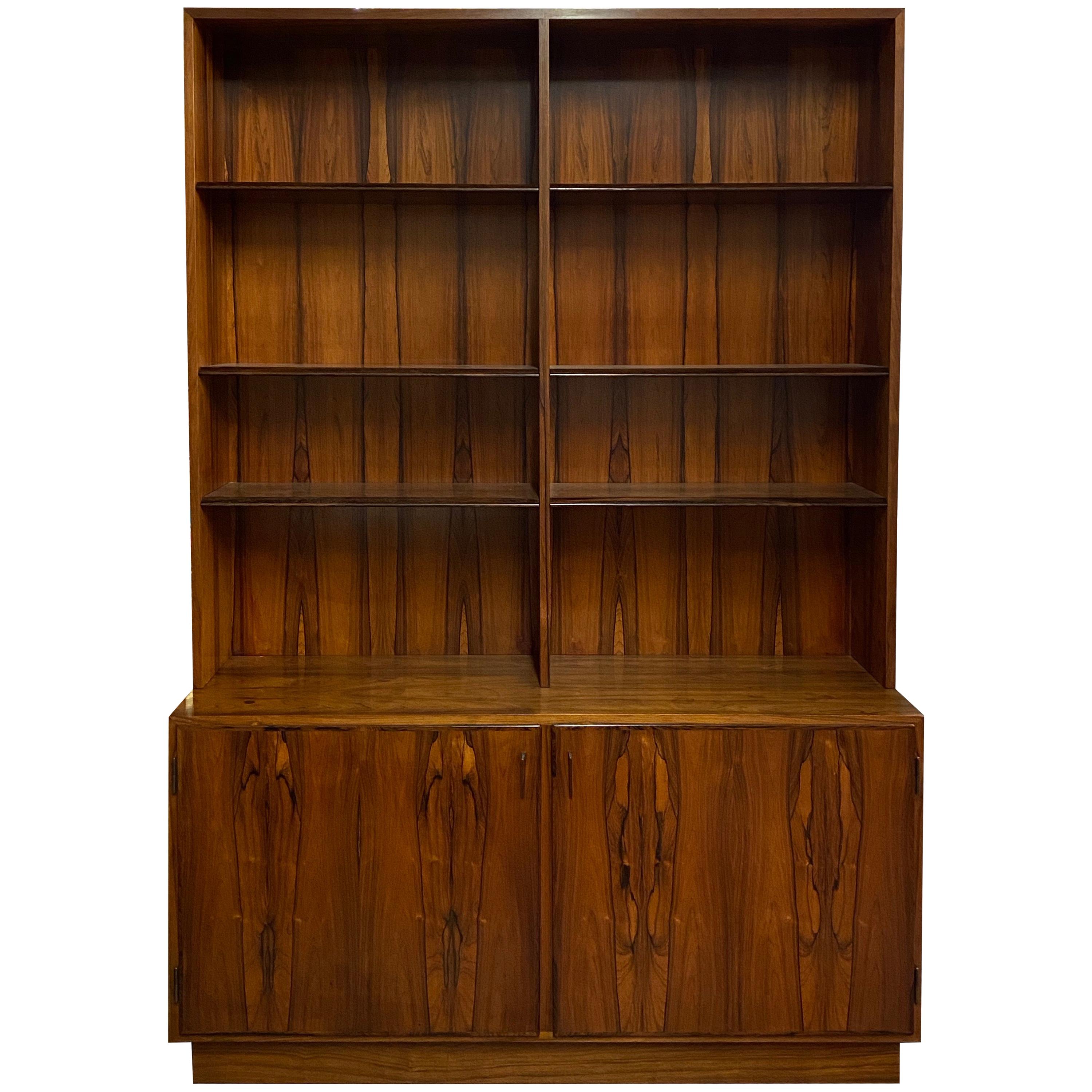 Danish Modern Rosewood Bookcase / Cabinet by Poul Hundevad, circa 1960s