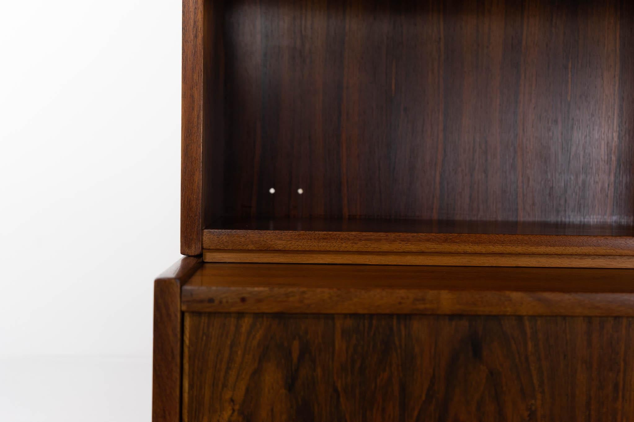 Danish Modern Rosewood Bookcase Cabinet 4